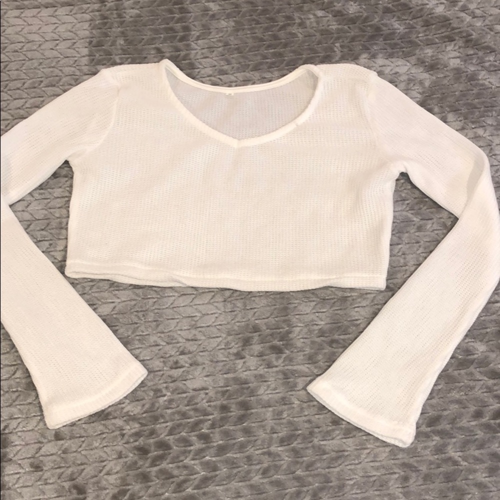 White crop top